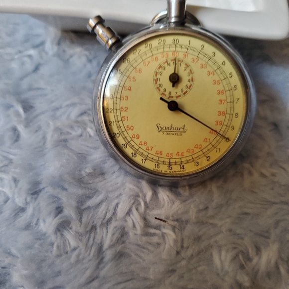 Hanhart German 7 Jewels WW2 Stopwatch - Picture 6 of 6